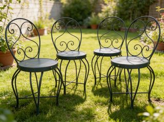 Juego 4 sillas de jardin