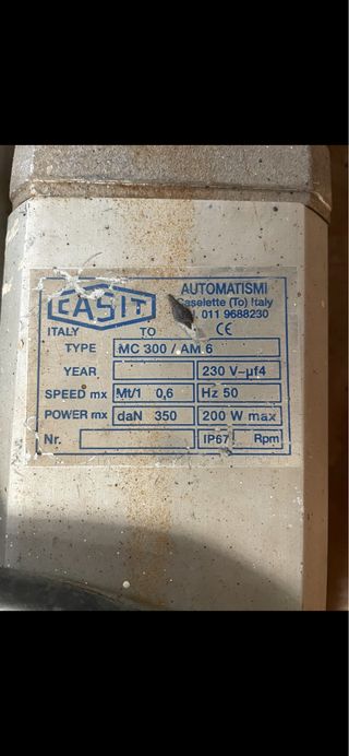 Motori automazione cancello