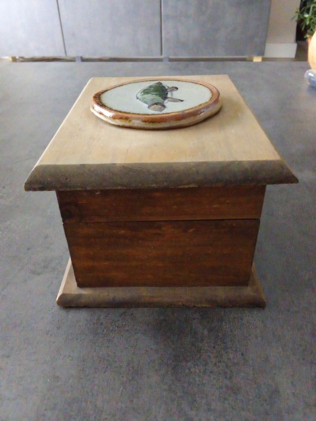 Caja madera tortuga