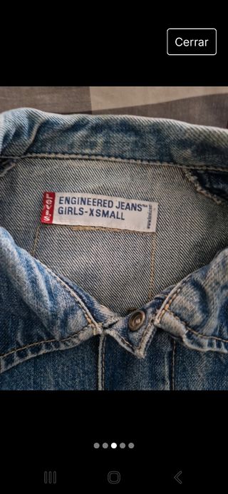 Cazadora mujer levis talla XS