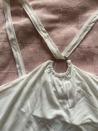 Vintage glam coquette y2k urban white top