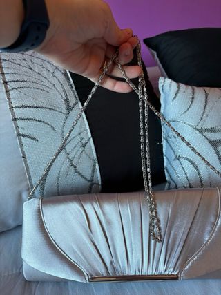 Bolso de fiesta plateado