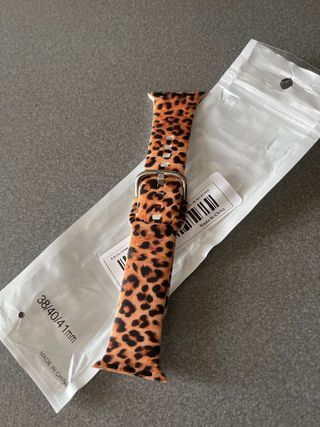 Correa de estampado leopardo Apple Wach