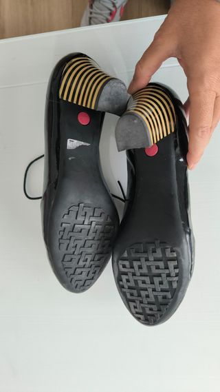 Zapatos de cordones con tacón