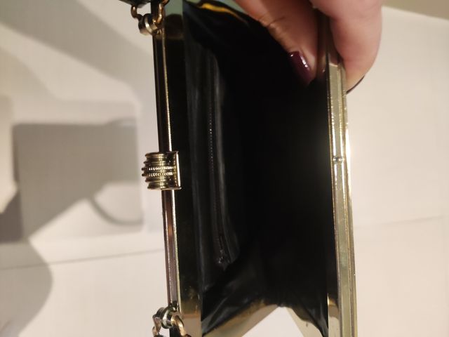 Borsetta in coccodrillo nero anni 60