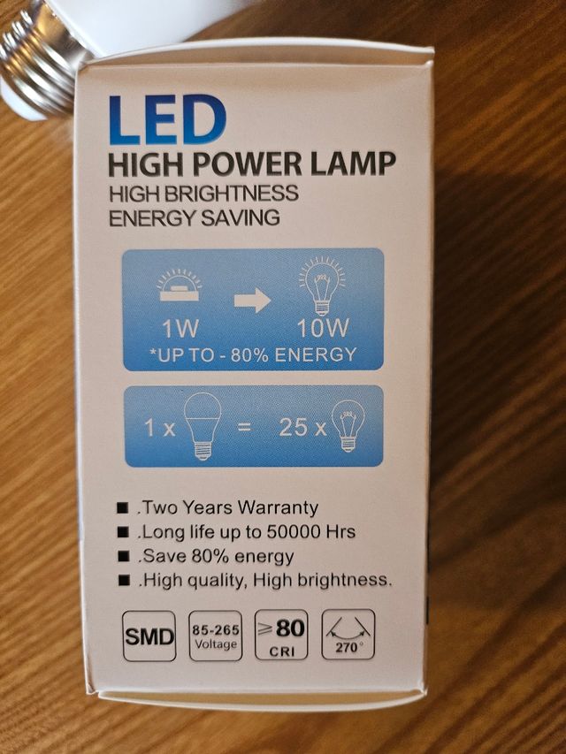 Lampadine 12w e27 led set 10