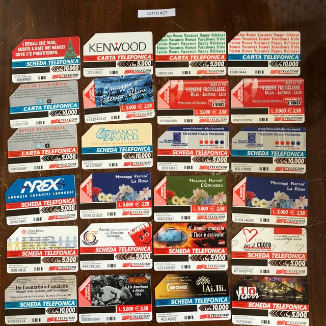 Schede telefoniche - Vari lotti (V. DESCRIZIONE)