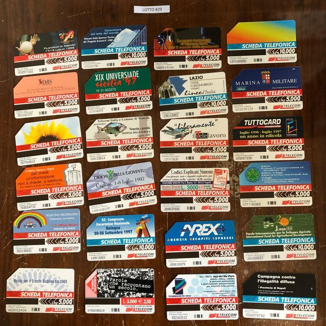 Schede telefoniche - Vari lotti (V. DESCRIZIONE)