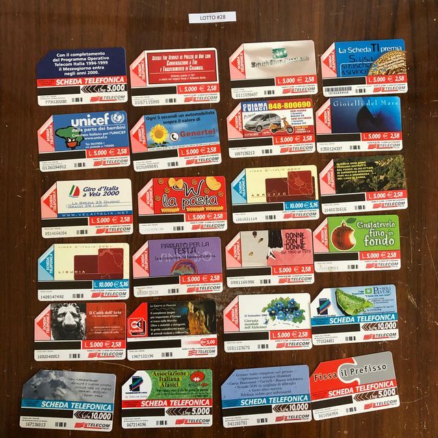 Schede telefoniche - Vari lotti (V. DESCRIZIONE)