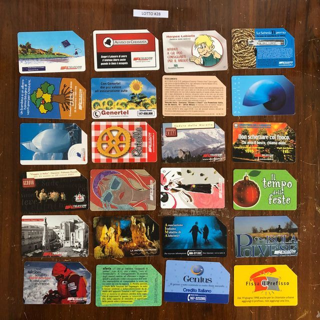 Schede telefoniche - Vari lotti (V. DESCRIZIONE)