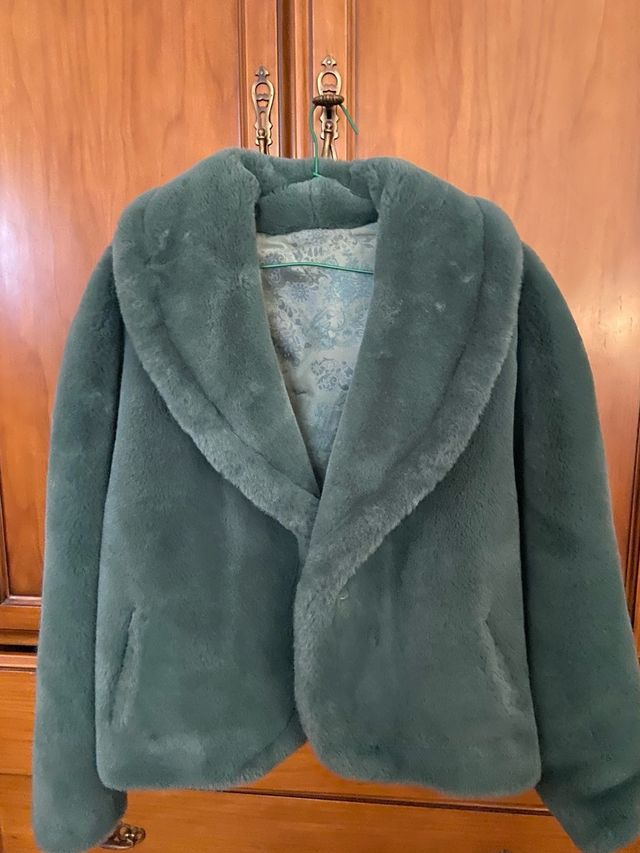 chaqueton oversay de pelo sintetico