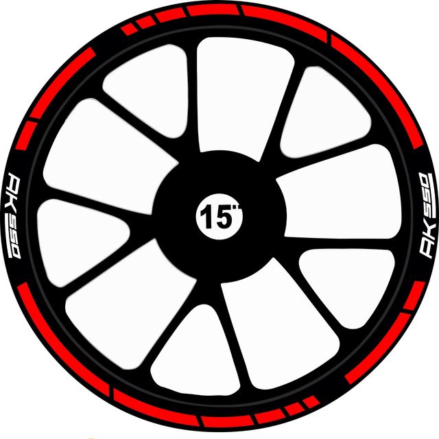 Kit de pegatinas llantas kymco ak550