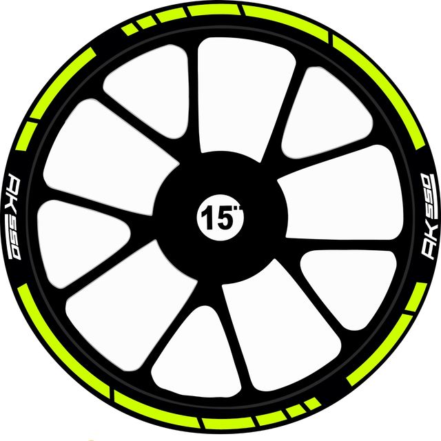 Kit de pegatinas llantas kymco ak550