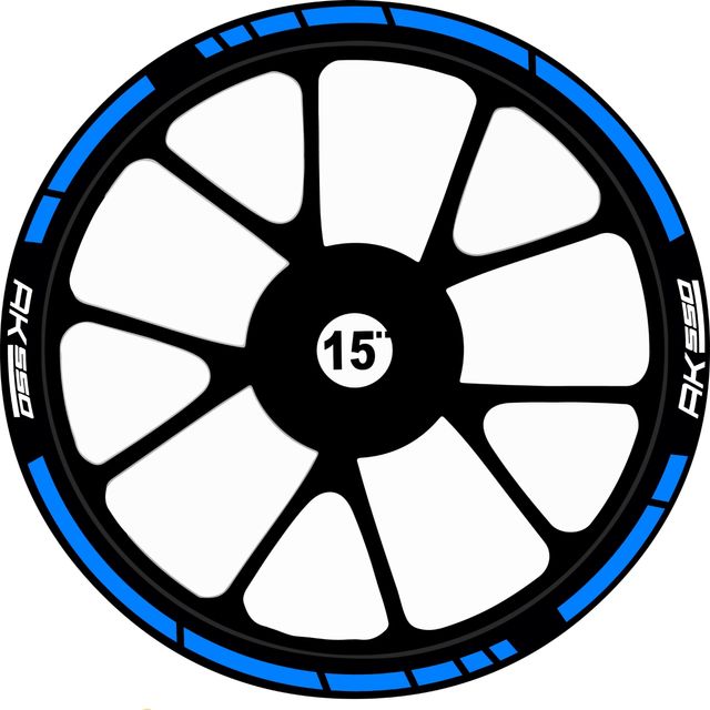 Kit de pegatinas llantas kymco ak550