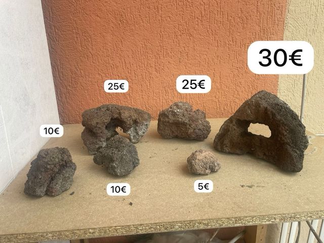 Rocce vulcaniche per acquario