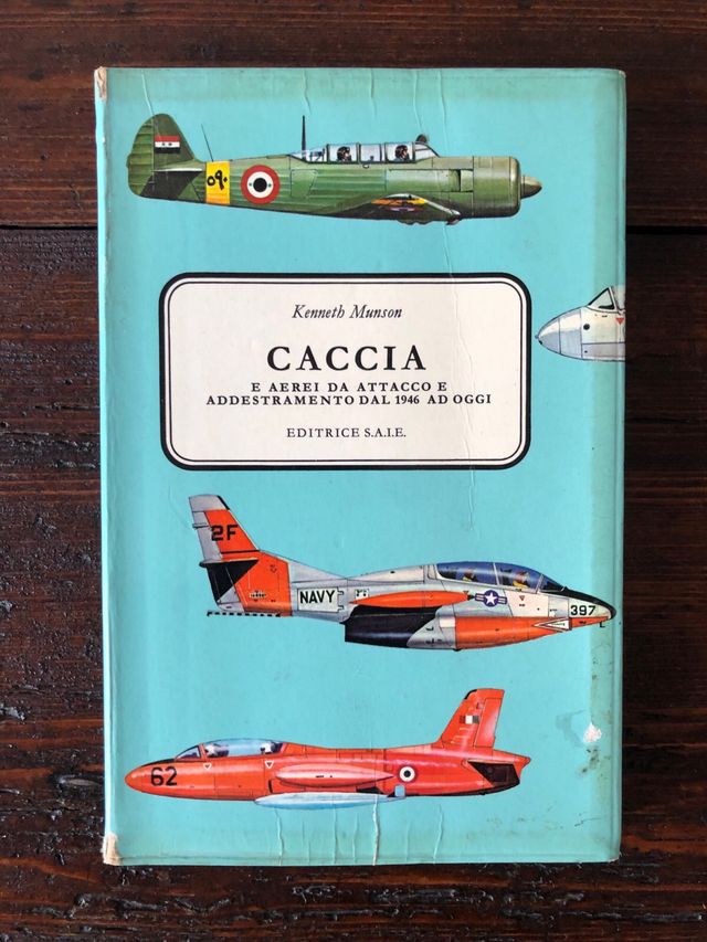 Libro “Caccia” (Fighters) aerei anno 1969
