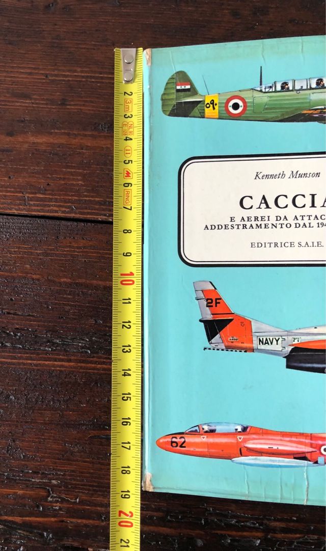 Libro “Caccia” (Fighters) aerei anno 1969