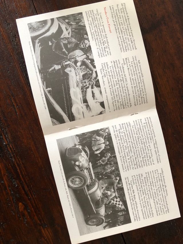 Opuscolo commemorativo Mille Miglia Tazio Nuvolari