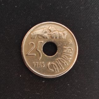 MONEDA 25 PESETAS CONM. ISLAS CANARIAS ESPAÑA 1994