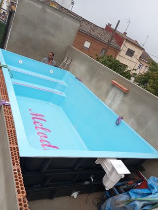 Piscina poliéster kit 450 x 250
