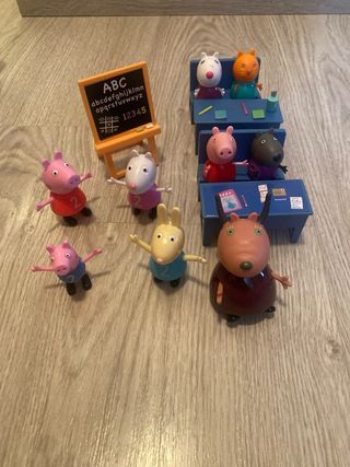 Clase o colegio peppa pig con muñecos extras