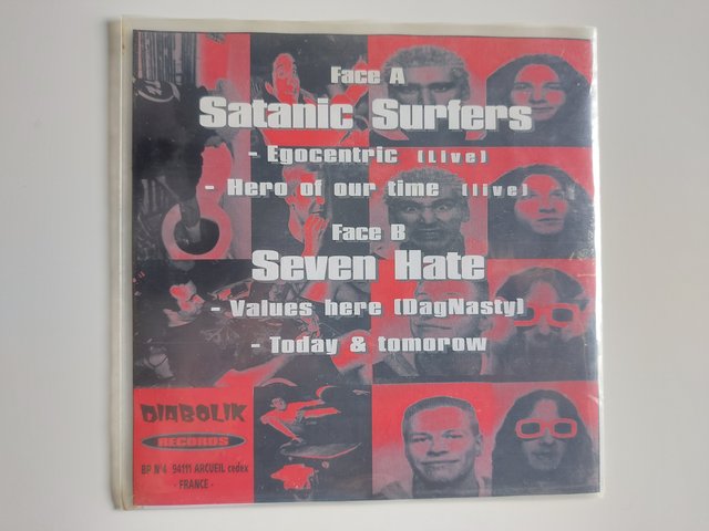 SATANIC SURFERS / SEVEN HATE - "Born 2 Skate EP"