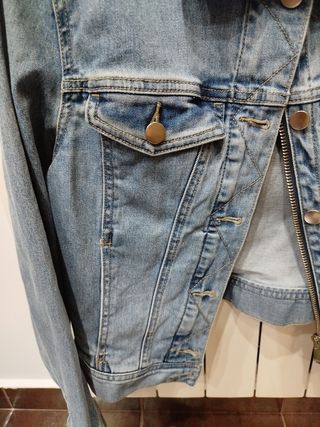 Cazadora tejana h&m mujer nueva