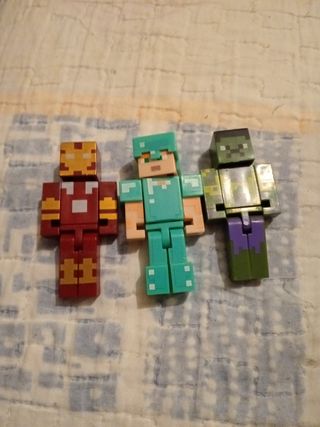 Tres figuras Minecraft