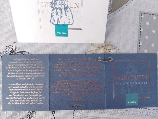 Bambola Thun cm 45-Edizione limitata