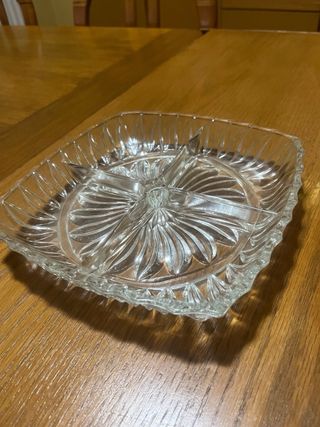 Piatto per antipasti in vetro