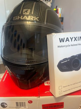 Casco moto con regalo de intercomunicador