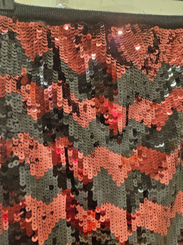 Miniabito da sera paillettes e lurex