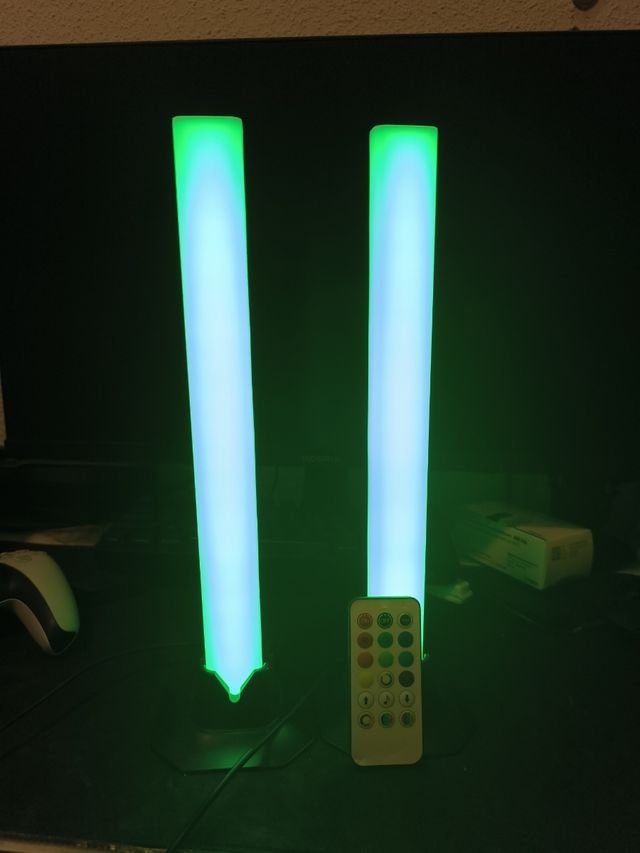 Palos de iluminación de colores