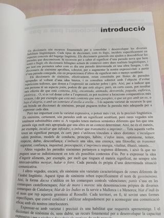 Diccionari de sinònims antónimos i idees afins