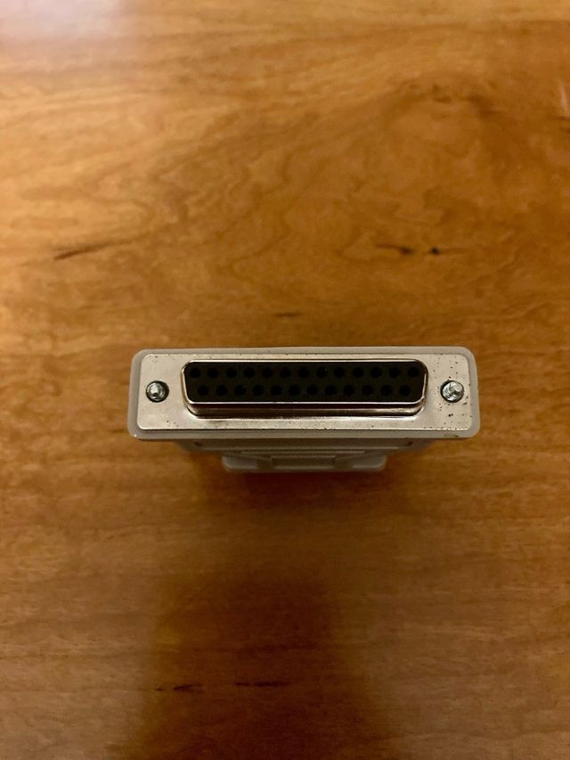 Adaptador de puerto RS232 DB9 macho/DB25 hembra