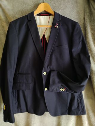 Chaqueta DR&N x1 azul marino estilo British 