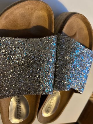 Saldalias con plataforma y brillos