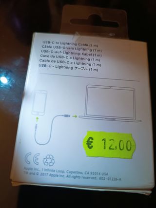 Cable iPhone X to USB Cable