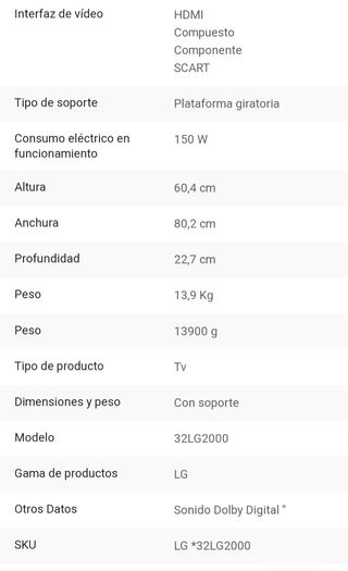 Televisor LG 32"