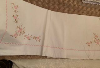 Juego de Sabanas antiguo bordado