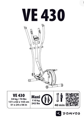 Bicicleta estática Domyos VM430