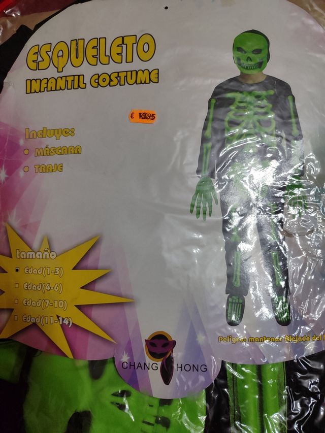 Disfraz de ESQUELETO de niño