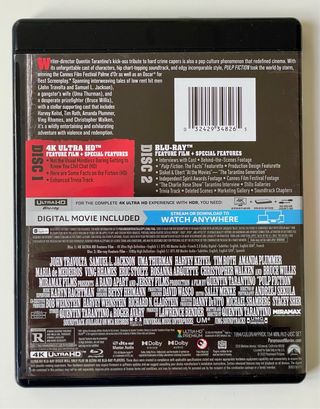 Pulp Fiction 4K UHD Blu Ray