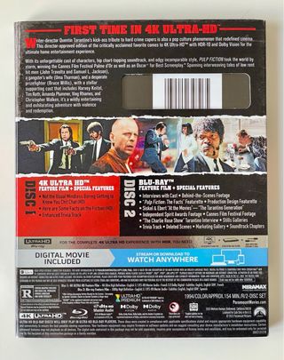 Pulp Fiction 4K UHD Blu Ray