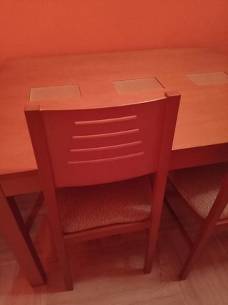 Mesa comedor y seis sillas