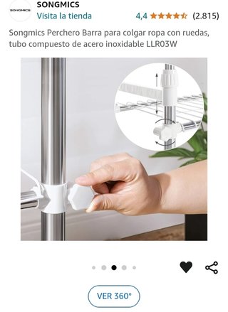Potro con ruedas para ropa Amazon