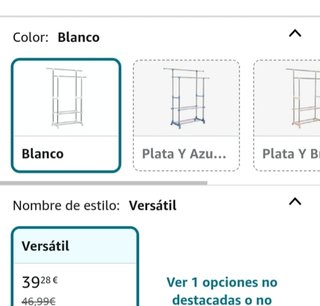 Potro con ruedas para ropa Amazon