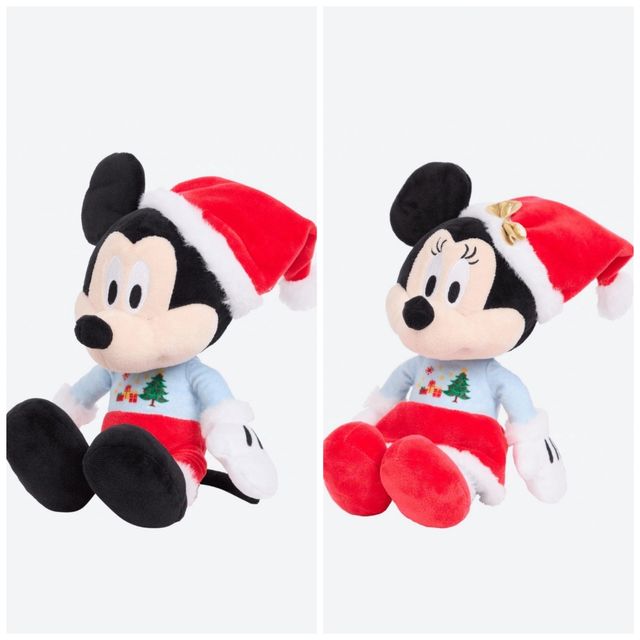 Peluches Mickey y Minnie Navidad 30cm NUEVOS