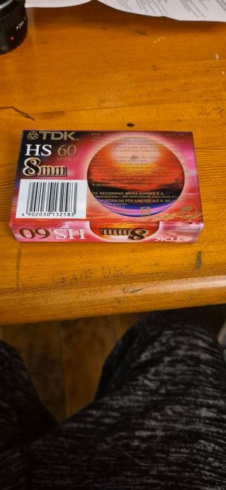 Tdk cassetta 8mm hs60 nuove