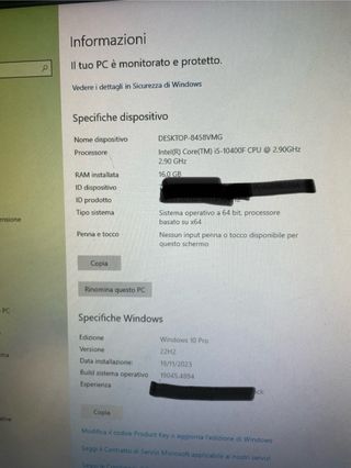 Computer da gaming / lavoro